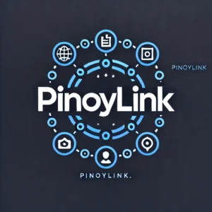 DALL·E 2024-09-10 14.29.54 - A logo design for 'PinoyLink' with a dark blue background. The logo consists of just the letters 'PinoyLink' in a bold, sleek font, also in dark blue